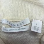 Trenery Merino Wool Cashmere Cream Cable Knit Turtleneck Pullover Sweater Top L Size L Photo 2