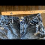 We The Free high waisted distressed raw edge hem denim shorts size 31 Photo 4