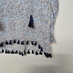 Roberta Roller Rabbit Roller Rabbit Women's Blue White Green Brown Pom Pom‎ Cotton Tunic Size XXS New Photo 1