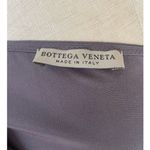 Bottega Veneta Silk Draped Neckline Gray Blouse Size 42 US 10 Photo 3