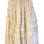 Cleobella  White Ruffle Midi Maxi Skirt Sz. M Photo 0