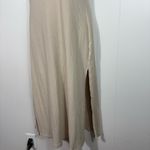 Aerie Beige Tan One Shoulder Strap Midi Length Ribbed Stretch Dress Medium M Photo 2