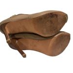 Ann Taylor  Women's Buckle Tan Leather Ankle Heeled Boots Booties Sz 8M Photo 4