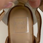 Kaari Blue  Megan Open Toe Wedge Strappy Slip on Sandal Brown zip back 8W Photo 2