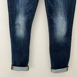 CAbi  High Straight Jeans Distressed Dark Wash High Waist 4 Style #3561 Photo 8