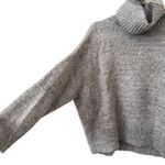 Show Me Your Mumu ‎ Fatima Turtleneck Oversized Sweater Gray Small Photo 2