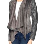 BLANK NYC  | Small | Gray Faux Leather Suede Cropped Moto Style Jacket Photo 0