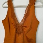Free People First Call Rust Orange Lace Bodysuit Photo 8