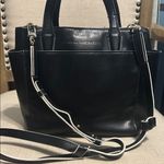 Diane Von Furstenberg  Black Leather Satchel Photo 7