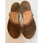 Club Monaco Thiais Tan Black Snakeskin Leather Lace Tie Sandals Sz 8 Wo… Photo 7