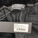 Disturbia Shadow Velour Tapered Trousers in Black size 16 Missing Charm NWOT Photo 9