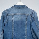 Kancan Women S Blue Denim Cropped Jean Jacket Stretch Western Boho Cowgirlcore Photo 6