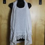 *Feratelli Lace Top w Scarf White Size M Photo 1