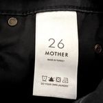Mother The Insider Crop Two Step Fray Not Guilly jeans size 26 DR Black Photo 4