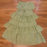 Aakaa strapless ruffled tiered dress size M Photo 3