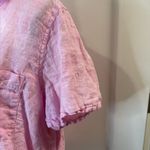 C&C California Women’s Pink Linen Blouse Size XL Photo 4