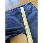 Chico's Jeggings Ankle Pants Size 6R Stretch Pull-On Pockets Dark Blue Comfort Photo 4