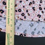 Massini  plus size 2X sleeveless pink leopard print pleated shoulder womens blous Photo 6