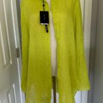 Massimo Dutti  lime bright green linen shirt Beach cover size small Photo 1