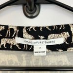 Diane Von Furstenberg  100% Silk African Zoo New Julian Twist Wrap Dress Sz 2 Photo 6