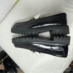 Reformation  Agathea Chunky Loafer Black & White Patent Upper Lugg Sole Sz 7.5 Photo 11