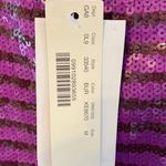 J.Crew •• Boxy Sequin Top, NWT, Magenta/Navy, Medium Photo 6