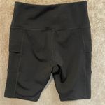 Ebb & Flow  Womens Biker Stretch Shorts Black Color Size Small Pockets Gym Photo 2