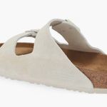 Birkenstock  Arizona Soft Slide Sandal Antique White Suede Photo 1