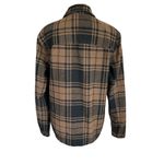Gap women's size small brown and black collared long sleeve flannel shirt jacket Photo 4