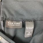 New York & Co. Black Leather & Studded Waist Midi Skirt M Size M Photo 4