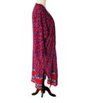 Loft Border Floral Duster Kimono Coverup Top Photo 5