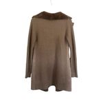 Anthropologie Piper Sweater Coat Suede Knit Brown Small Photo 1