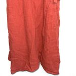 Maurice's Burnt Orange Textured V-neck Tie Tulip Hem Mini Dress Photo 5