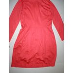 New NWT Rayon Josie Natori Dress Double Knit Jersey S Womens Red Fit Flare LS V Photo 6