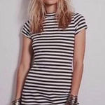 Free People  Beach Mini Striped Mock Neck Dress Size Small SUPER CUTE! Photo 0