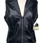 Dream Apparel Leather Motorcycle Vest Black Large Indie Sleaze Grunge Revival Photo 0