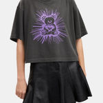 Coach Rave Bear Garment Dye Cropped Cotton T Shirt, Size Large Photo 0