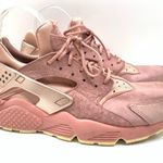 Nike Air Huarache Pink Suede Running sneakers Size 8.5 Photo 2