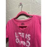 Life is Good  V-Neck Shirt Woman’s Size Small Photo 4