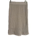Nine West  Knit MIDI Light- Beige Lined Sweater Skirt Size L Photo 1