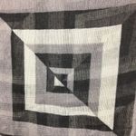 D&Y Black Gray & White Geometric Print Rectangular Infinity Scarve Scarf Photo 4