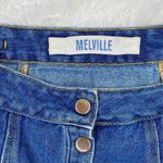 Brandy Melville Retro Medium Wash Denim Mini Front Button Jean Skirt Photo 4