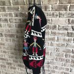 Lord & Taylor Cardigan Sweater Folkart Alpaca VTG PRICE FIRM Black Size M Photo 6