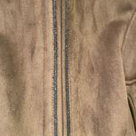 Esprit Vintage Penny Lane Coat Brown Faux Suede Hooded Small Photo 6