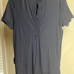 Tory Burch Women navy Blue Short Sleeve Ruffled polo shirt Size:S|Luxury|Spring Photo 13