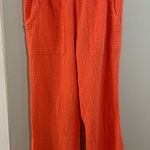 Trendy Cotton Beach Pants Orange Size XS Photo 0