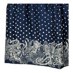 Sharagano Skirt Blue White Polka Dot Paisley Print Pleated A-Line Size 14 Photo 2