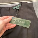 Ralph Lauren NWT  Black Sleeveless Split Pleated Blouse‎ Medium Corporate Goth Photo 6