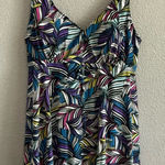 Skirted‎ Swimsuit Printed One Piece Size 16 Black Photo 0