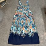 Anthropologie MAEVE  Vizcaya Paisley Floral Draped Bodice Flowy Maxi Dress 10 Photo 3